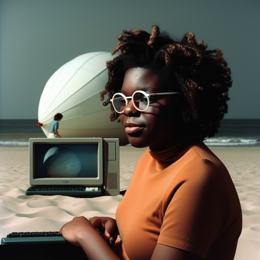 Portrait of Amani Jones, artist at Dead End Gallery