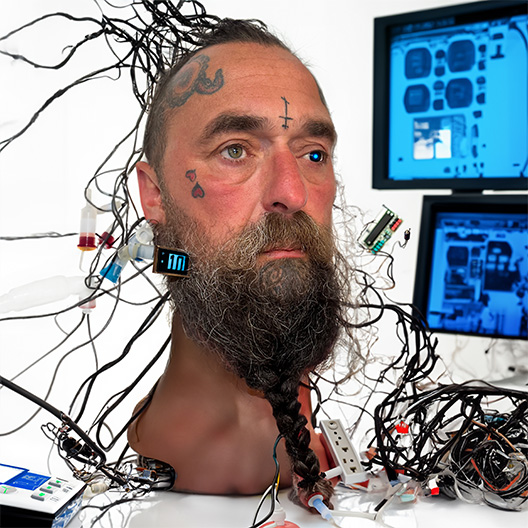 Portrait of Arno Coenen, artist at Dead End Gallery
