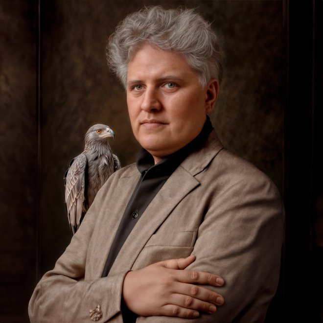Portrait of Dimitri van der Werf, artist at Dead End Gallery