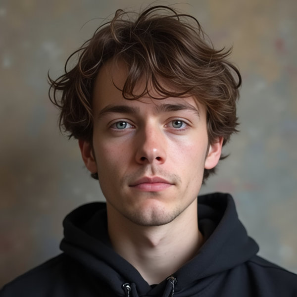 Portrait of Jaxon Nash, artist at Dead End Gallery