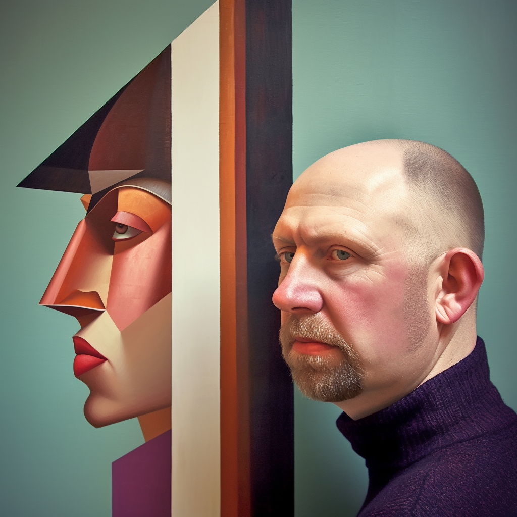 Portrait of Maximilian Hoekstra, artist at Dead End Gallery