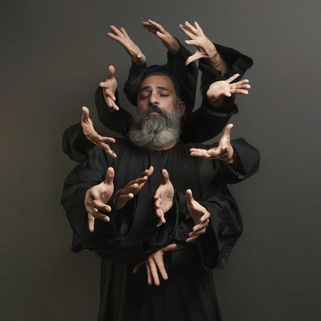 Portrait of Mostafa Heravi, artist at Dead End Gallery