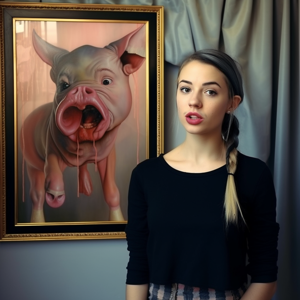Portrait of Serenity Rayne, artist at Dead End Gallery