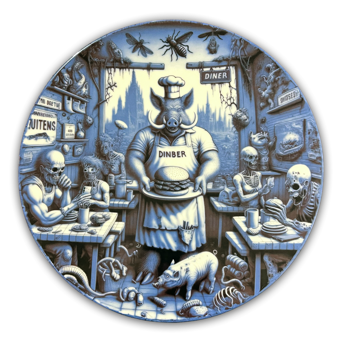 Burgertime Dinner #3 - artwork by Arno Coenen