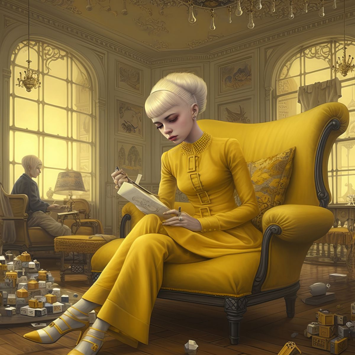 Contemplation in Chaos - artwork by Irisa Nova