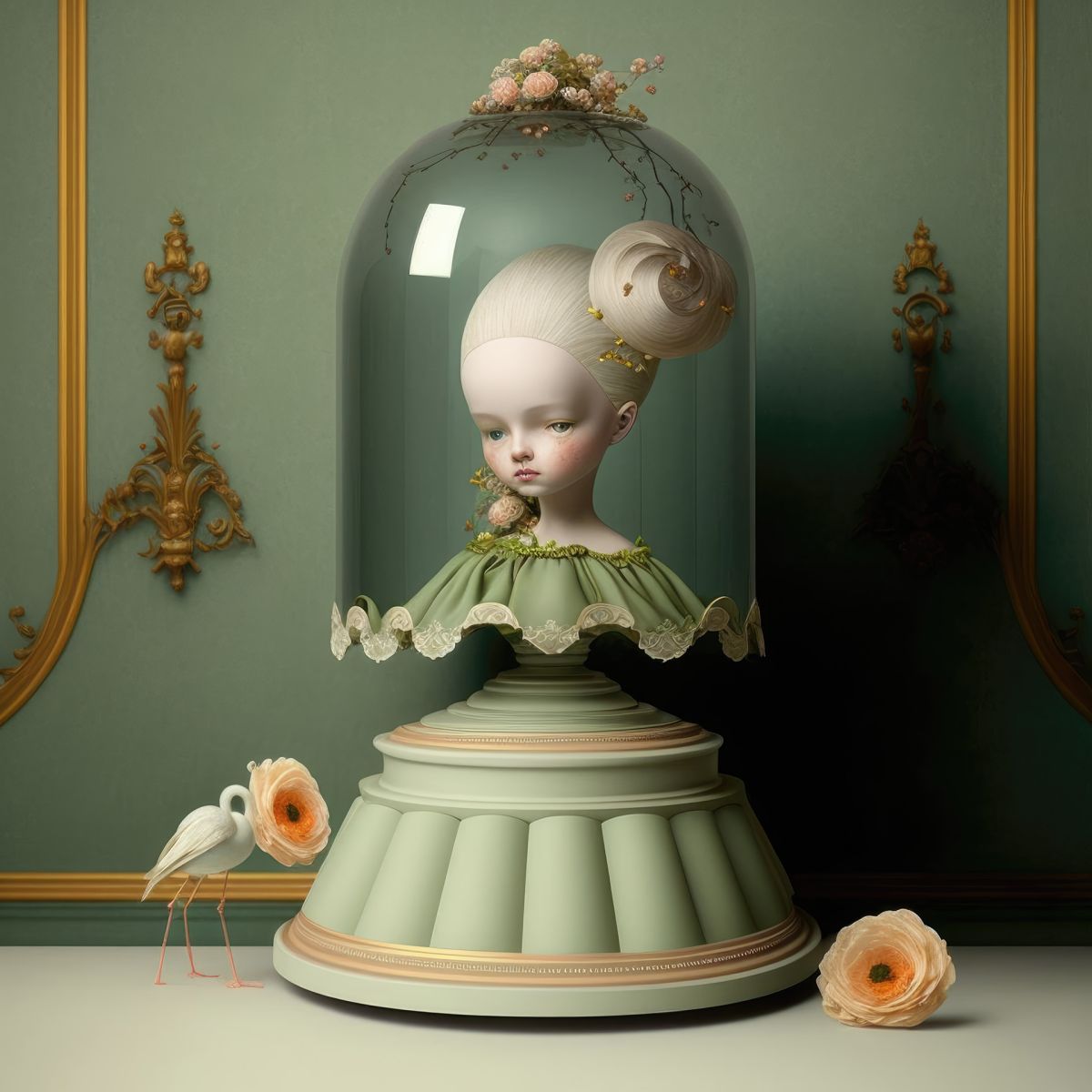 Dome Girl - artwork by Emmett Anders