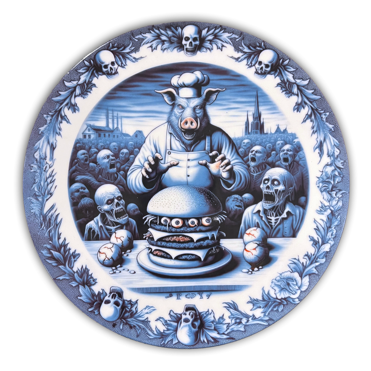 Eyeballburger Skulls #2 - artwork by Arno Coenen