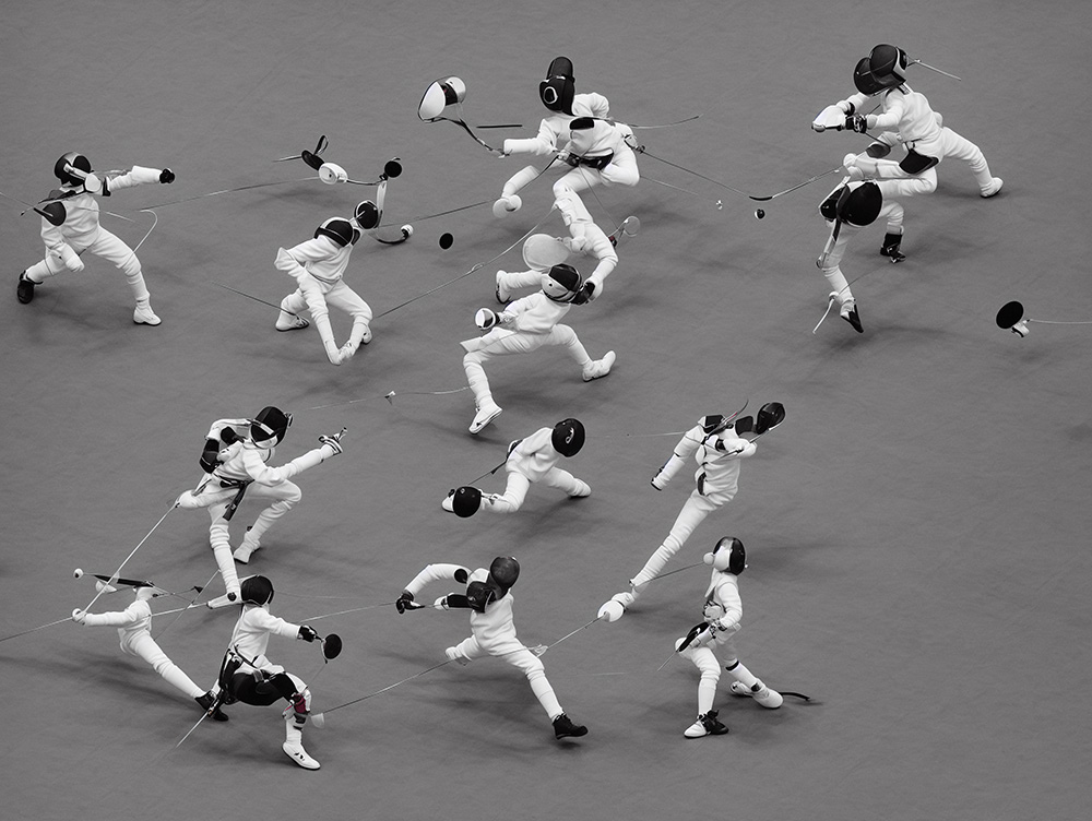 Fencers - artwork by Heather Lim