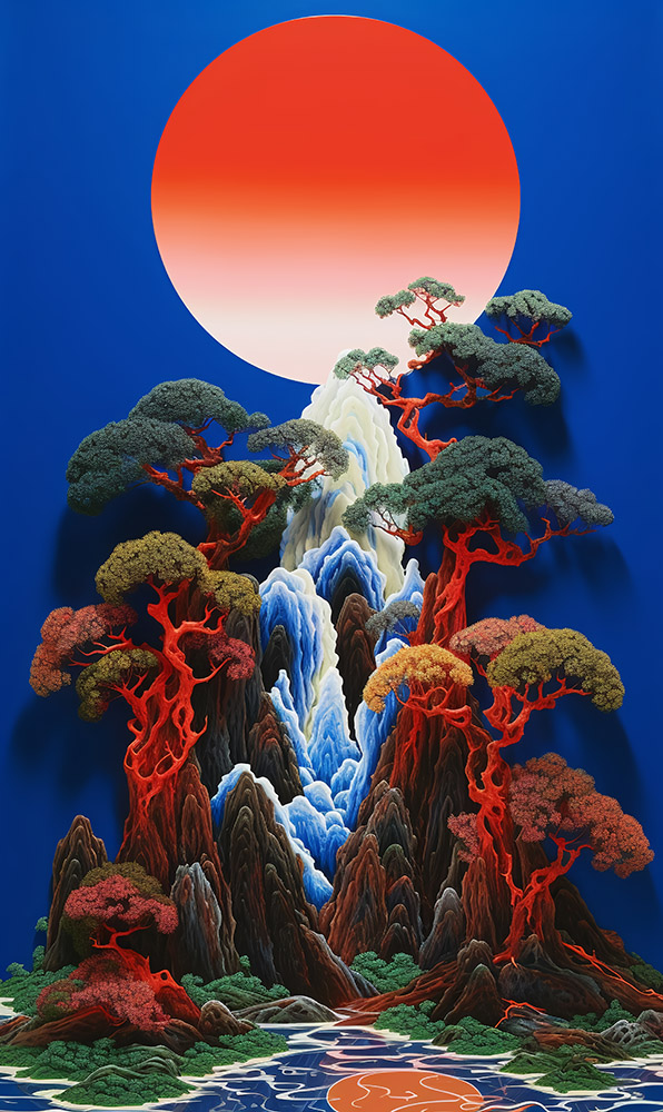 Ilwolobongdo - artwork by Heather Lim