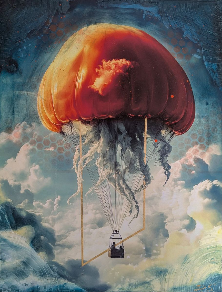 Paths in the sky 1 - artwork by Dominik Stelzner