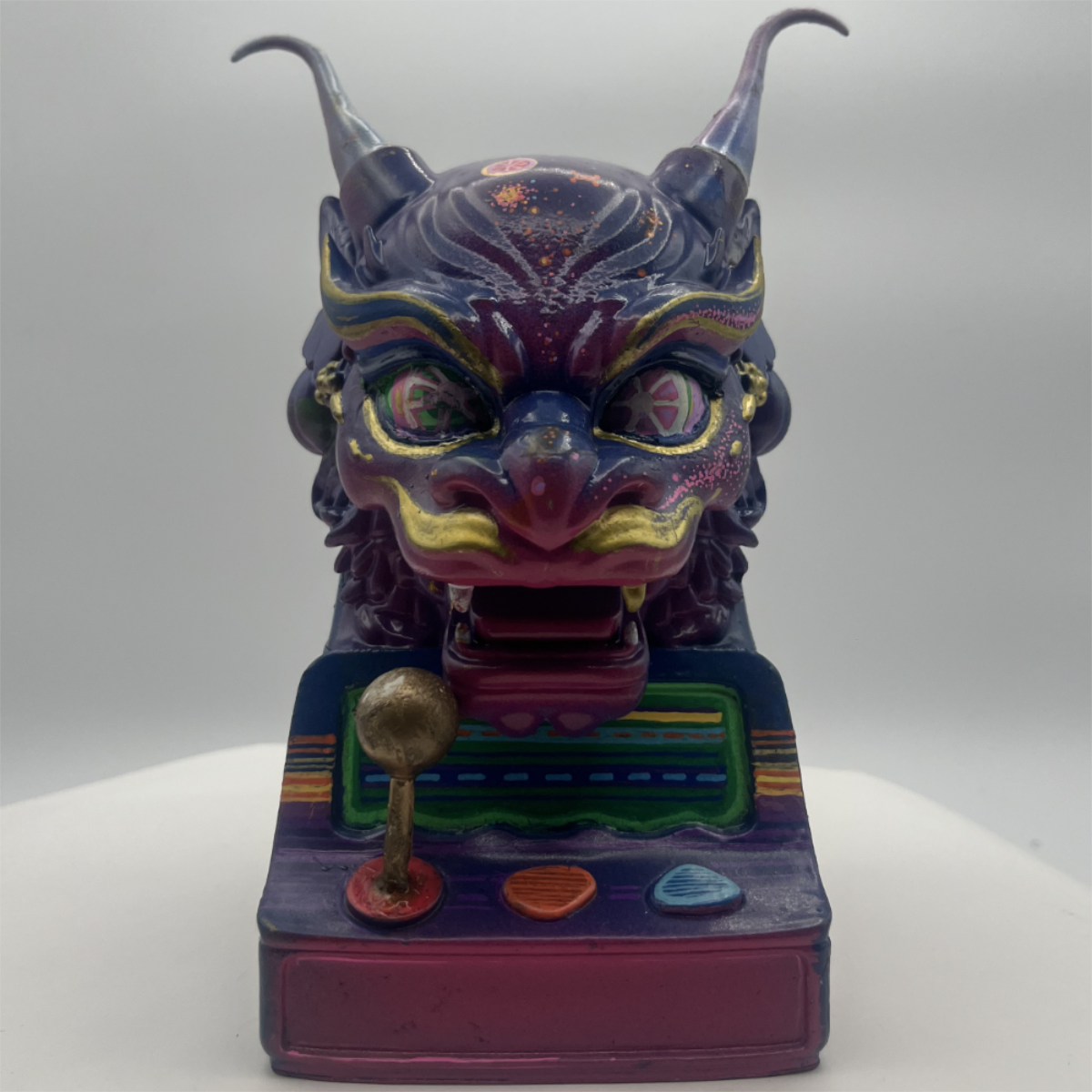 Purple Playmachine Neon Dragon - artwork by Arno Coenen