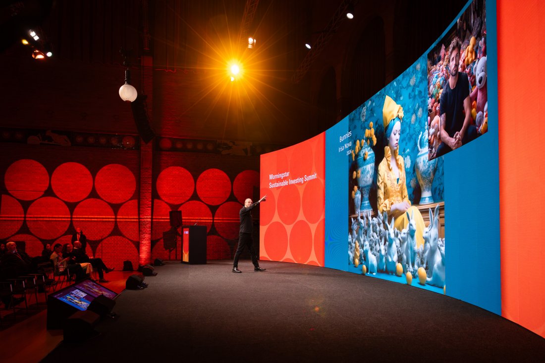Constant Brinkman speaking at the Morningstar Sustainable Investing Summit